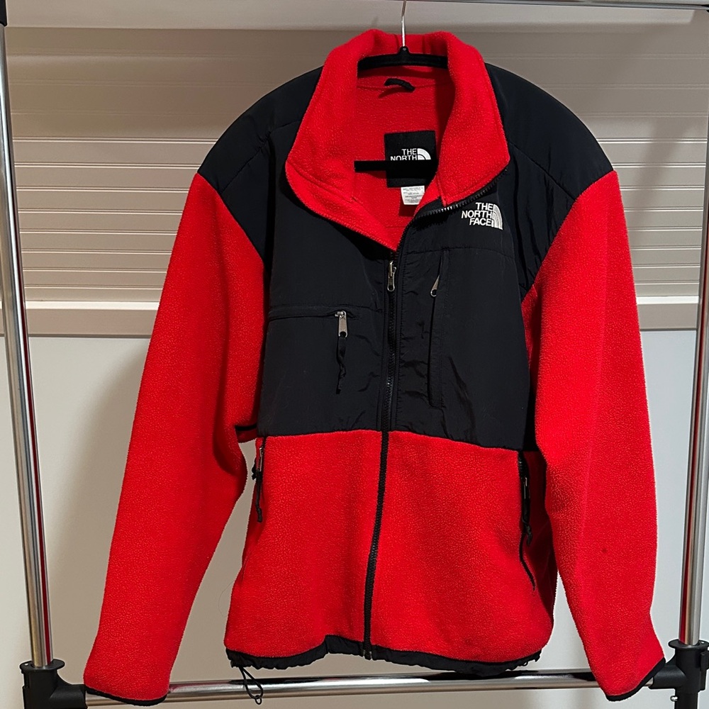 The North Face Red and Black Denali Jacket